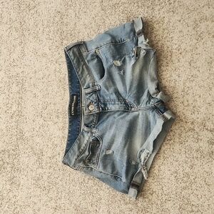 Express- Women's Ripped Denim Shorts (8)